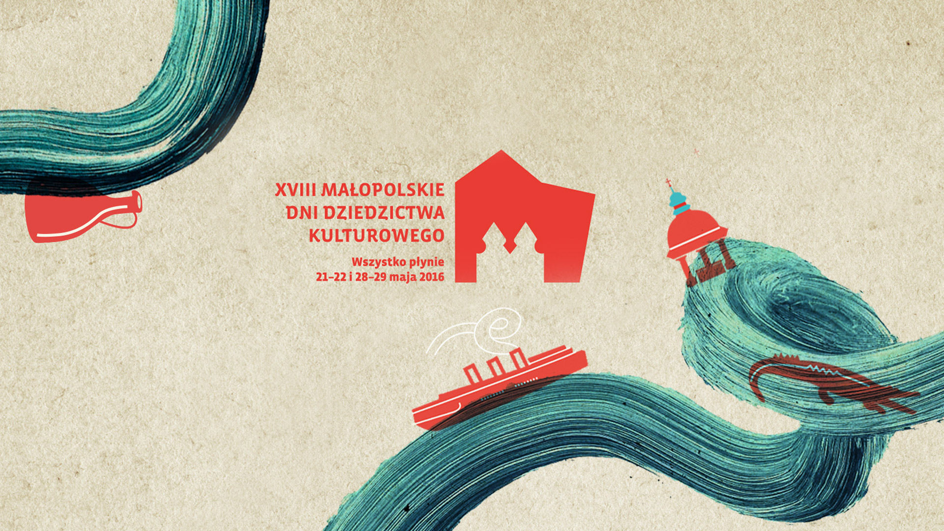 Layout XVIII Małopolskich Dni Dziedzictwa Kulturowego, proj. J. Sowula (2016) ©